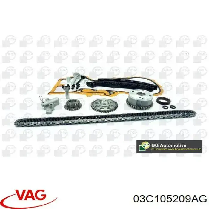 Compre 03C105209AG VAG Engrenagem de cadeia da roda dentada de acionamento de cambota de motor