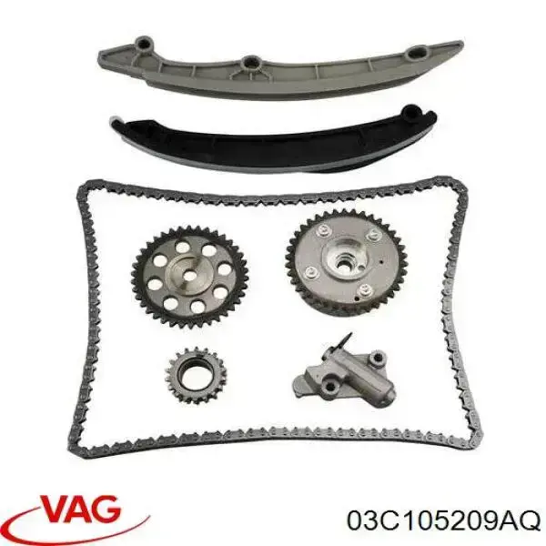 03C105209AQ VAG Engrenagem de cadeia da roda dentada de acionamento de cambota de motor