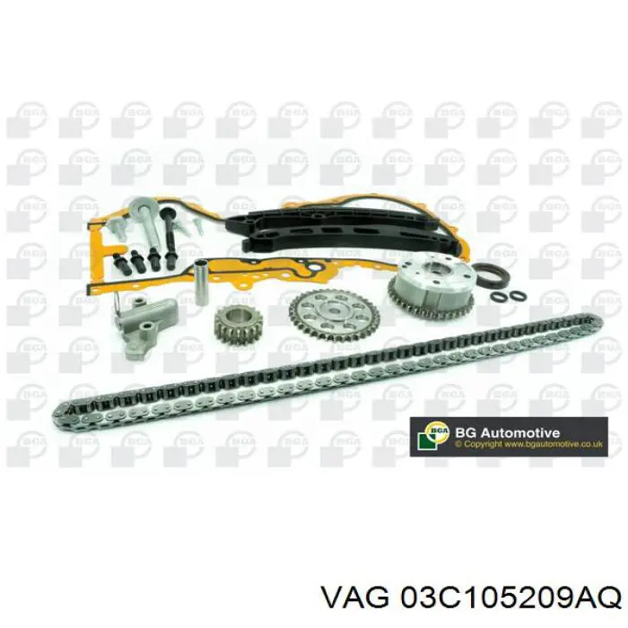 Compre 03C105209AQ VAG Engrenagem de cadeia da roda dentada de acionamento de cambota de motor