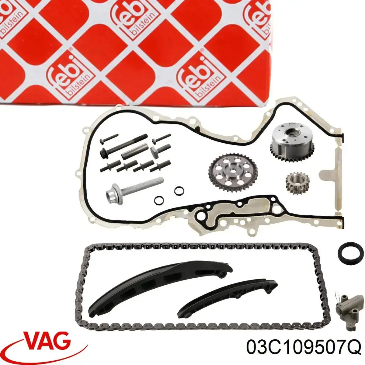 Reguladora de tensão da cadeia do mecanismo de distribuição de gás VAG 03C109507Q preço, a partir de 103,49 USD