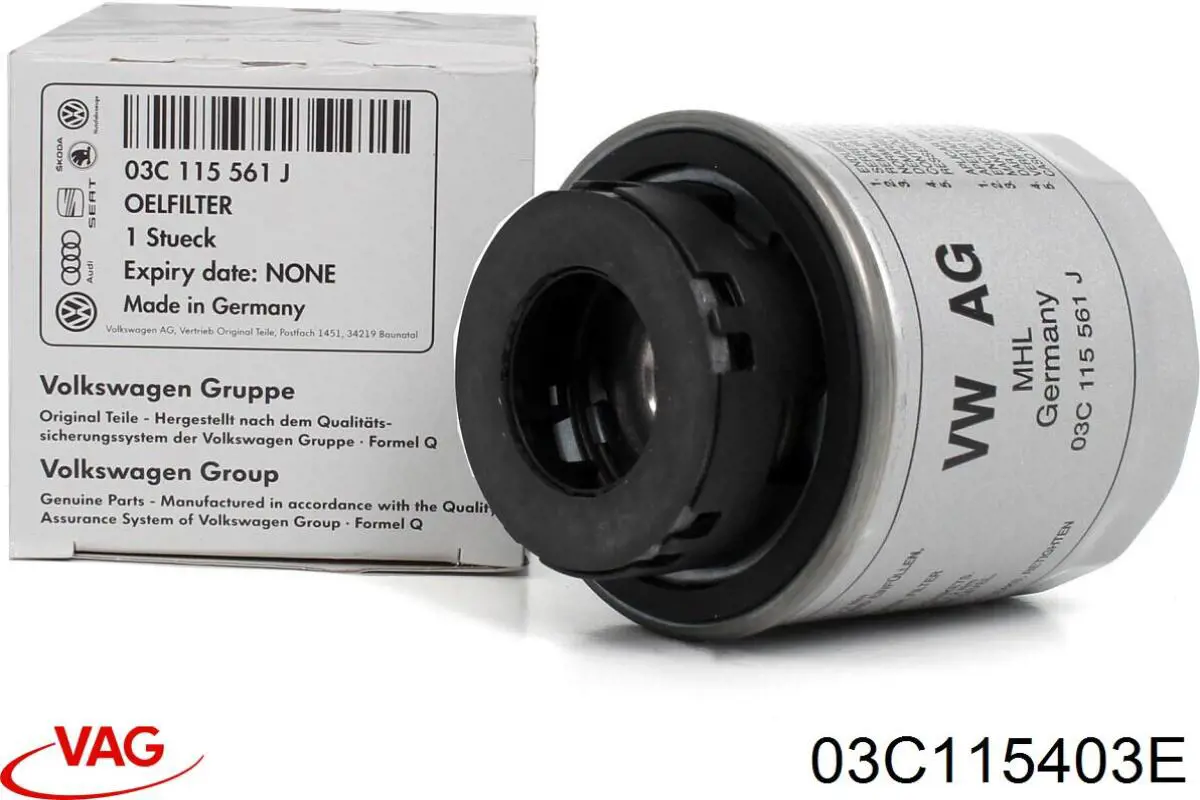 Compre 03C115403E VAG Tampa do filtro de óleo