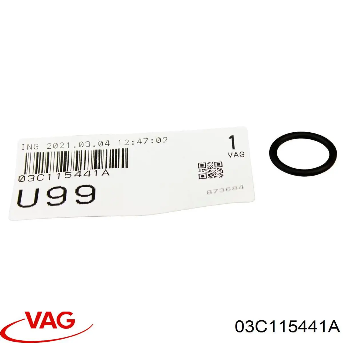03C115441A VAG Vedante de tubo coletor de admissão