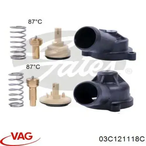 03C121118C VAG Tampa do termostato