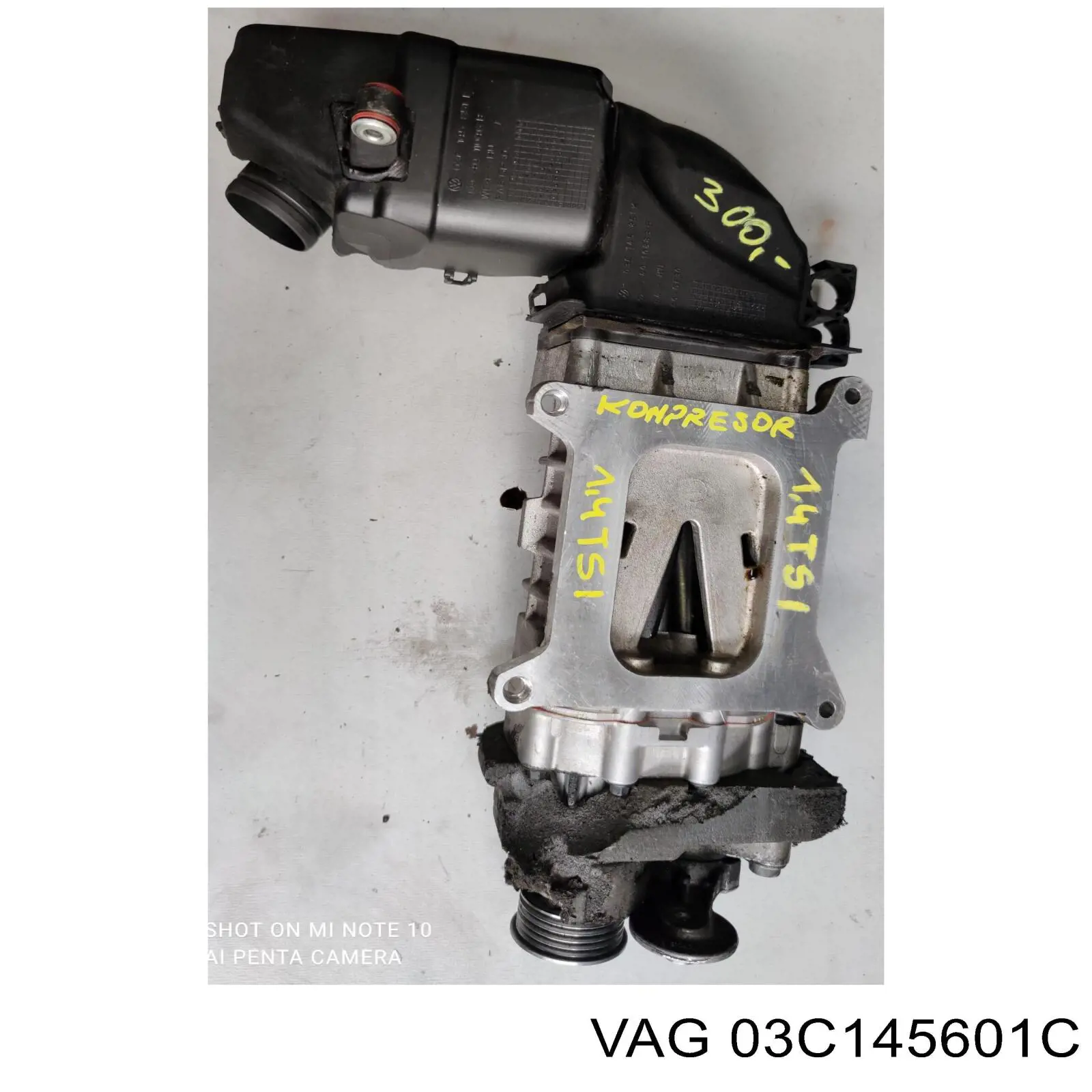 03C145601C VAG Compressor de supercompressão de ar de motor