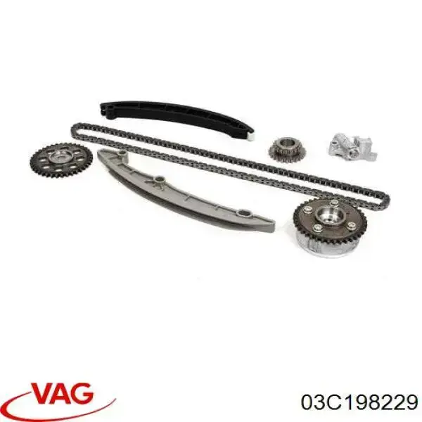 Cadeia do mecanismo de distribuição de gás, kit VAG 03C198229 preço, a partir de 213,80 USD