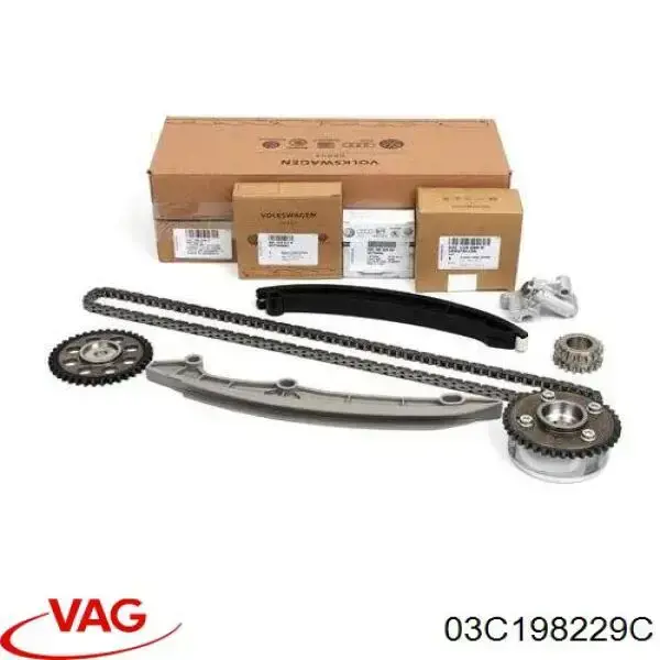 Cadeia do mecanismo de distribuição de gás, kit VAG 03C198229C preço, a partir de 175,00 USD