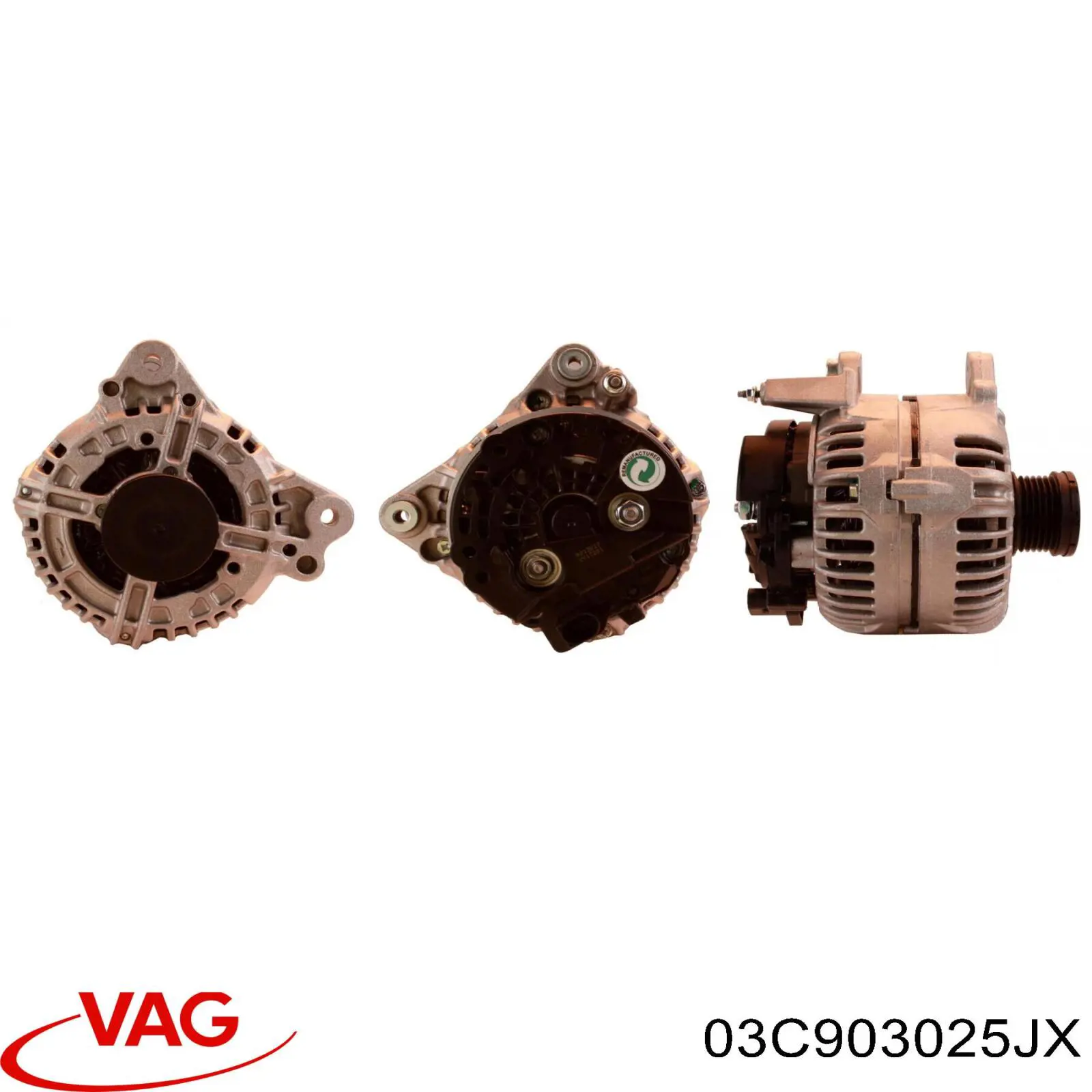 Gerador VAG 03C903025JX preço, a partir de 147,55 USD