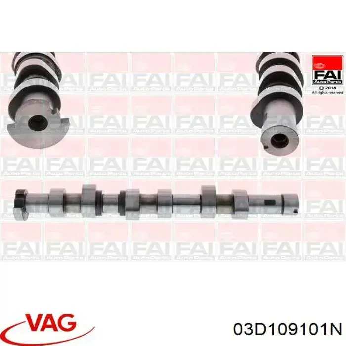 03D109101N VAG Árvore distribuidora de motor
