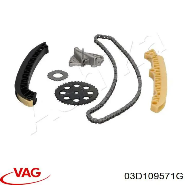 03D109571L VAG Engrenagem de cadeia da roda dentada da árvore distribuidora de motor