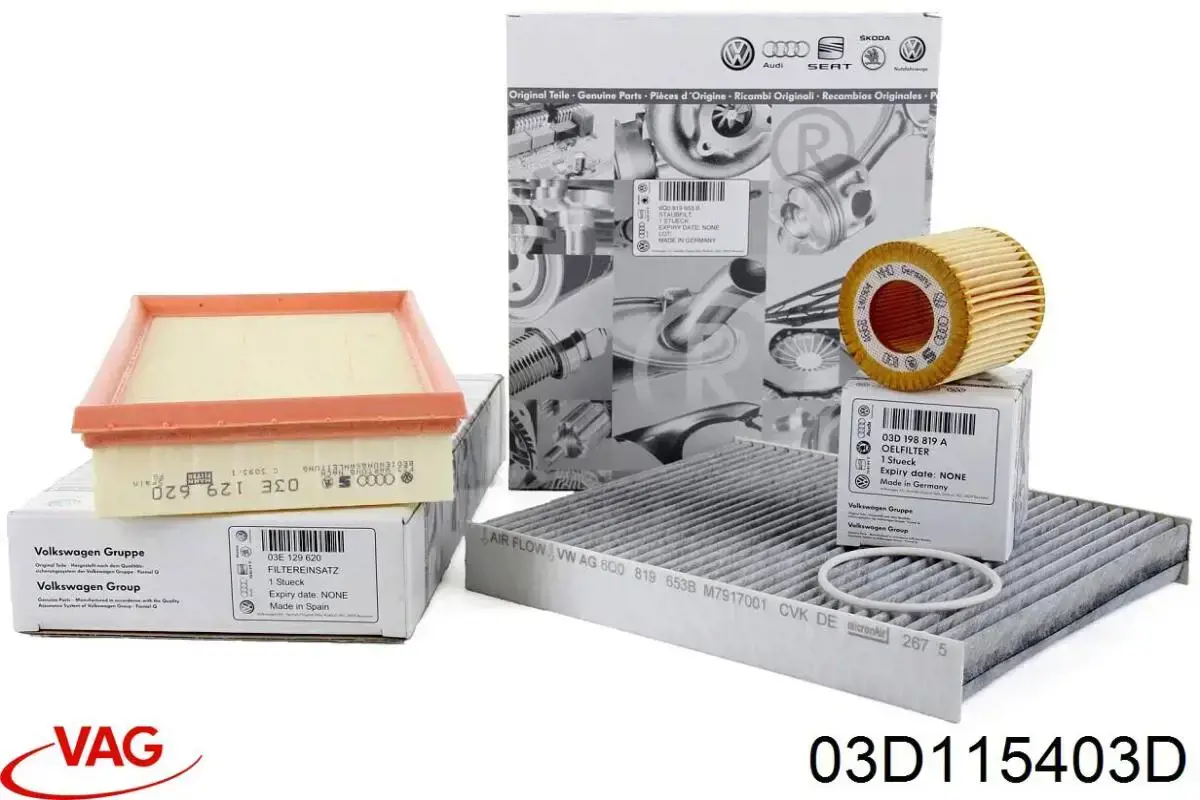 Compre 03D115403D VAG Caixa do filtro de óleo
