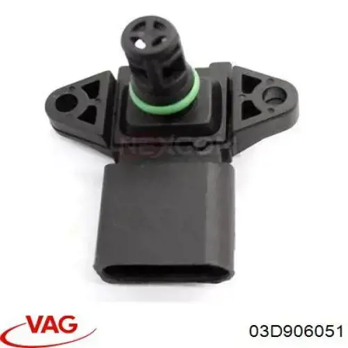 Compre 03D906051 VAG Sensor de pressão no coletor de admissão, MAP
