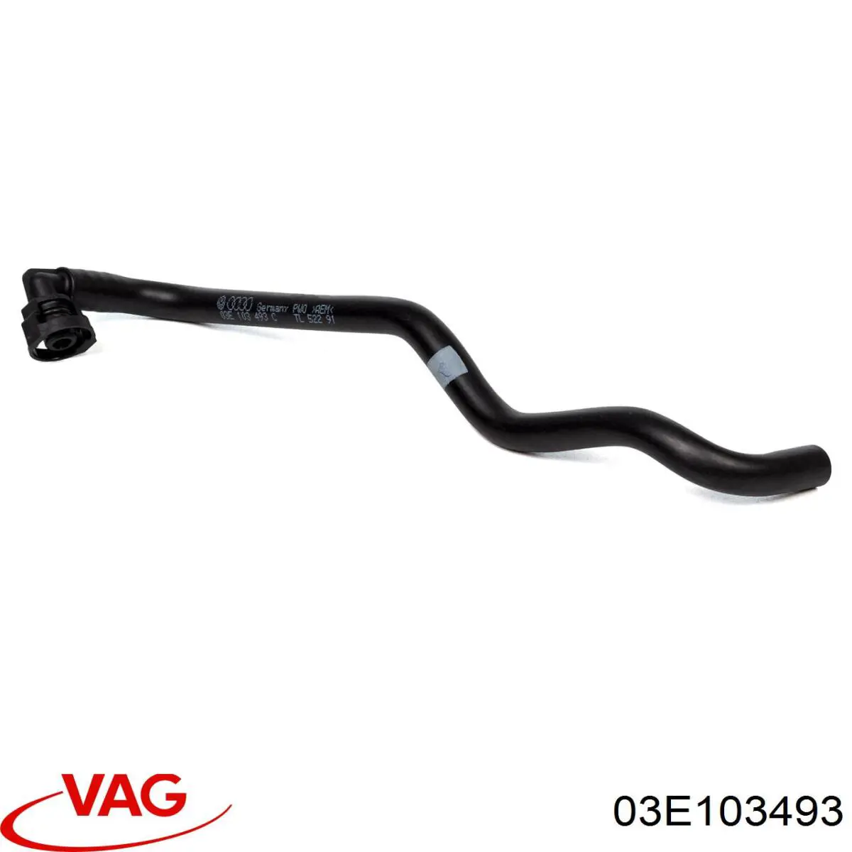 03E103493 VAG Cano derivado de ventilação de cárter (de separador de óleo)