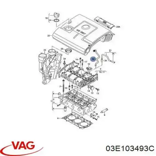 Cano derivado de ventilação de cárter (de separador de óleo) VAG 03E103493 preço, a partir de 44,08 USD