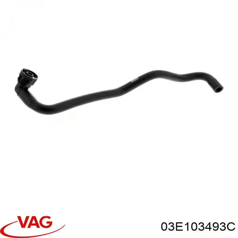 Cano derivado de ventilação de cárter (de separador de óleo) VAG 03E103493C preço, a partir de 44,08 USD