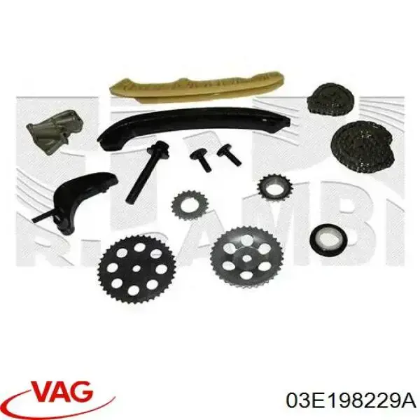 Cadeia do mecanismo de distribuição de gás, kit VAG 03E198229A preço, a partir de 105,25 USD