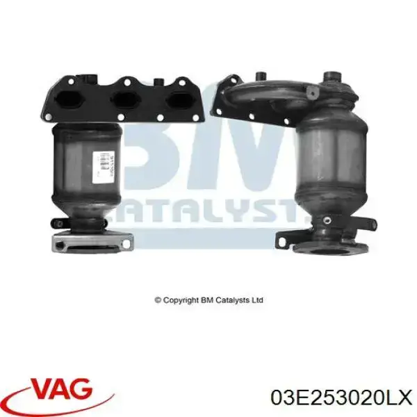 Compre 03E253020LX VAG Convertidor - catalisador