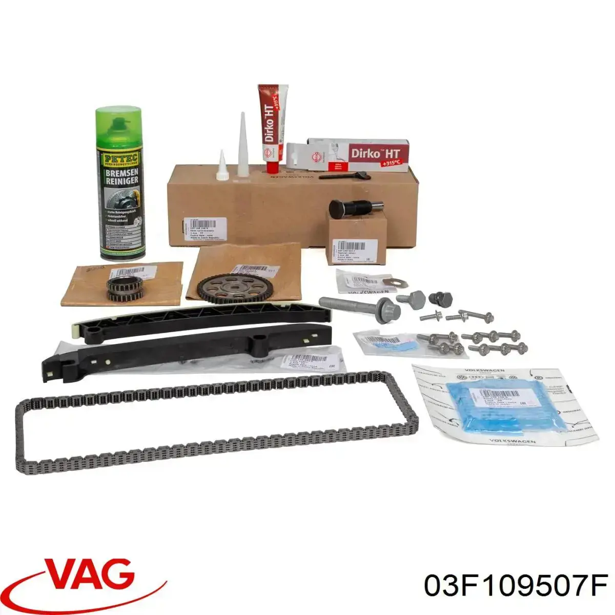 Compre 03F109507F VAG Reguladora de tensão da cadeia do mecanismo de distribuição de gás
