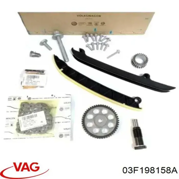 Cadeia do mecanismo de distribuição de gás, kit VAG 03F198158A preço, a partir de 208,66 USD