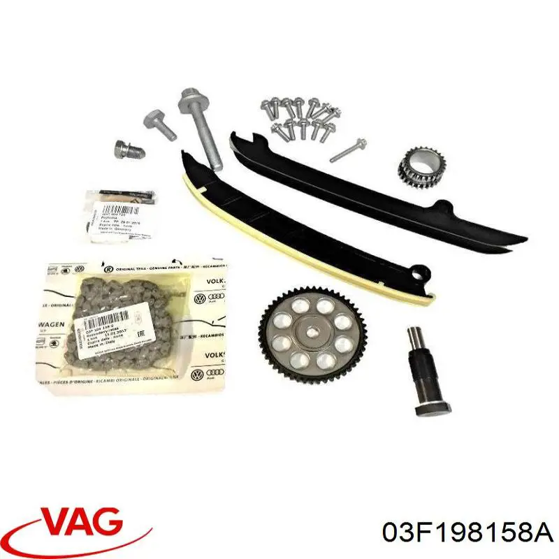 Compre 03F198158A VAG Cadeia do mecanismo de distribuição de gás, kit