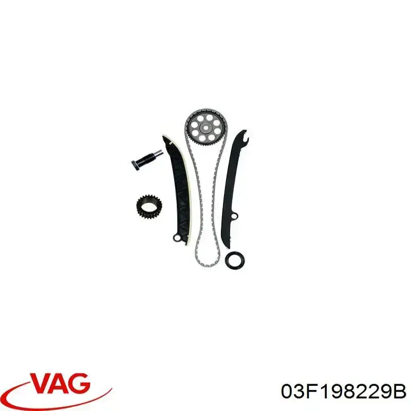 Compre 03F198229B VAG Cadeia do mecanismo de distribuição de gás, kit