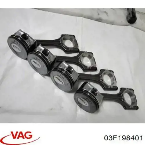 03F198401 VAG Biela de pistão de motor