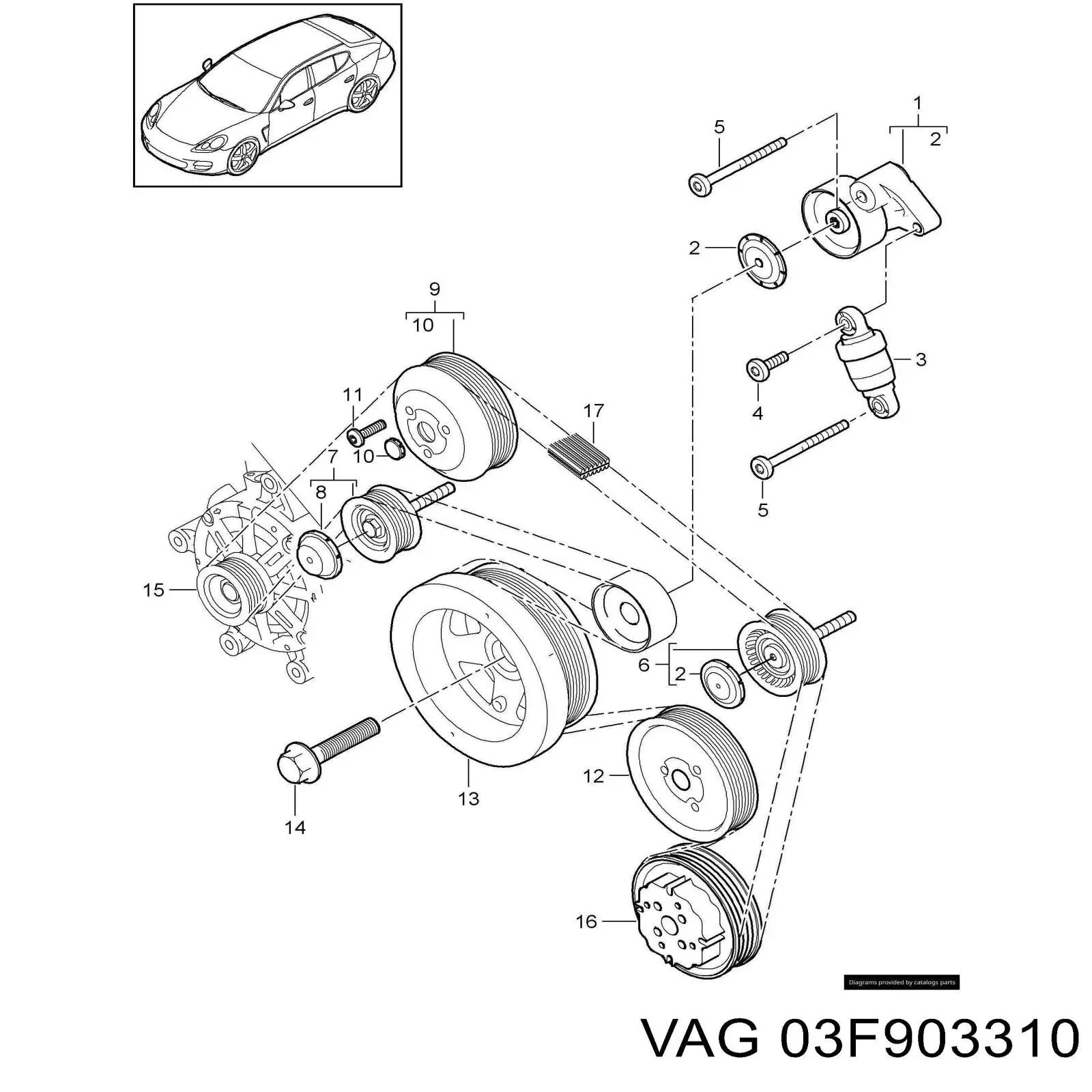  VAG 03F903310 preço, a partir de 7,44 USD