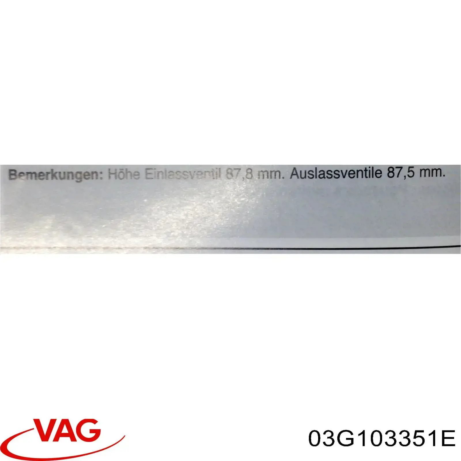 Compre 03G103351E VAG Cabeça de motor (CBC)