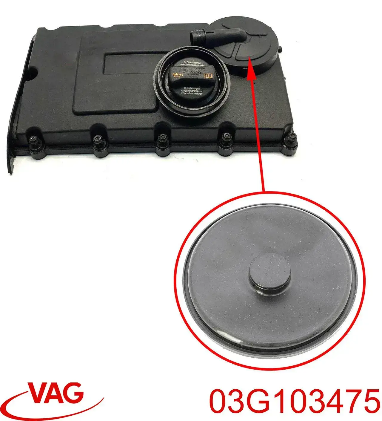03G103475 VAG Membrana de separador de óleo