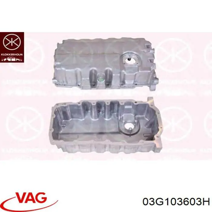 Compre 03G103603H VAG Panela de óleo de cárter do motor