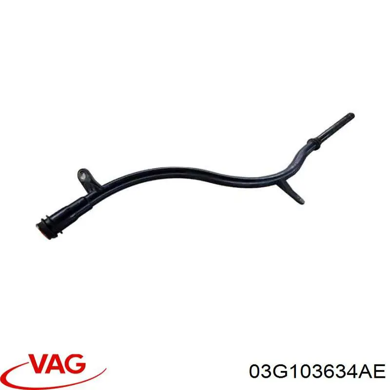 03G103634AE VAG Guia de sonda indicador do nível de óleo no motor