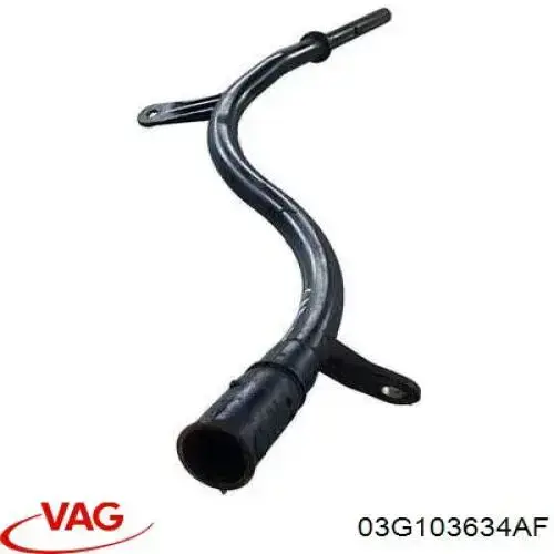 03G103634AF VAG Guia de sonda indicador do nível de óleo no motor