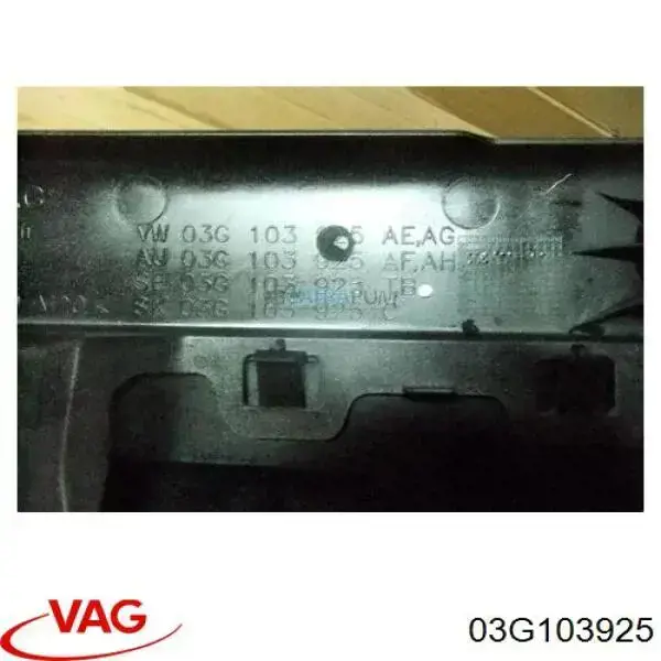 Tampa de motor decorativa 03G103925 VAG