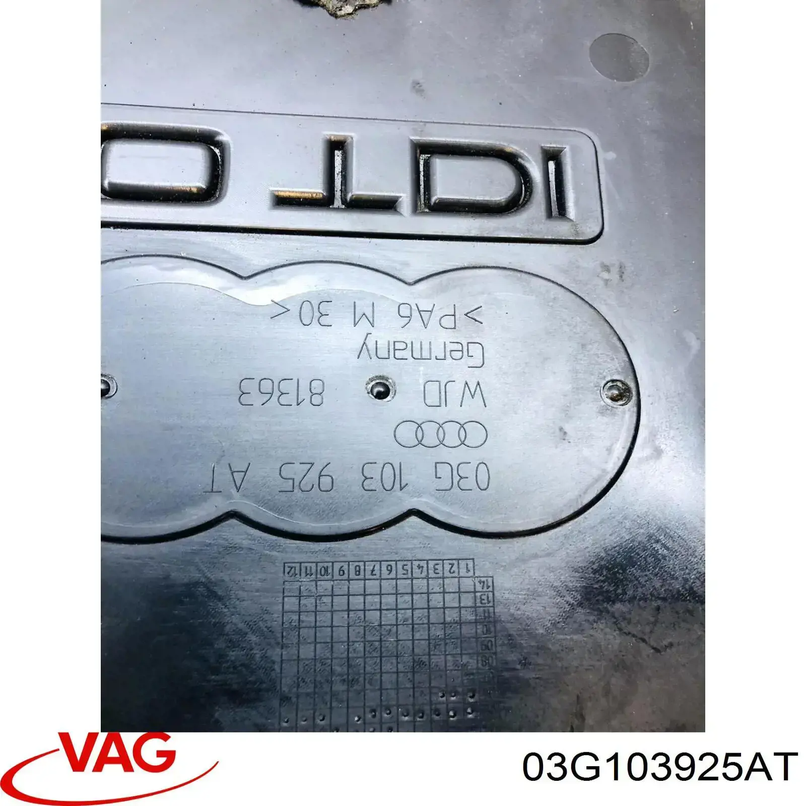 Tampa de motor decorativa VAG 03G103925AT preço, a partir de 83,43 USD