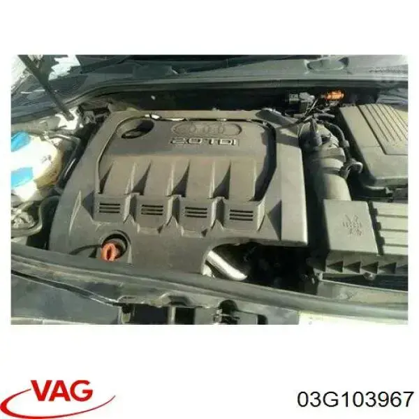03G103967 VAG Tampa de motor decorativa