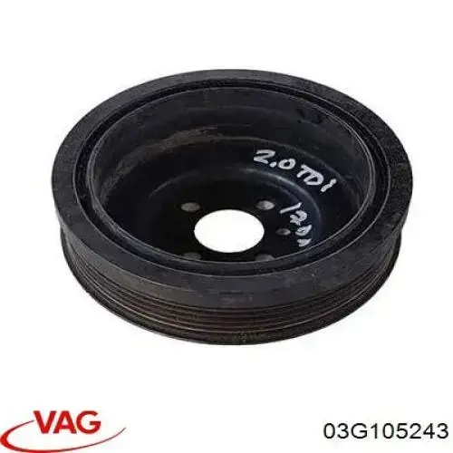 Polia de cambota VAG 03G105243 preço, a partir de 61,72 USD