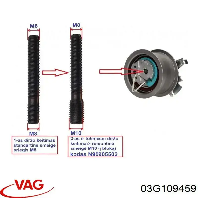 Correia do mecanismo de distribuição de gás, kit VAG 03G109459 preço, a partir de 7,65 USD