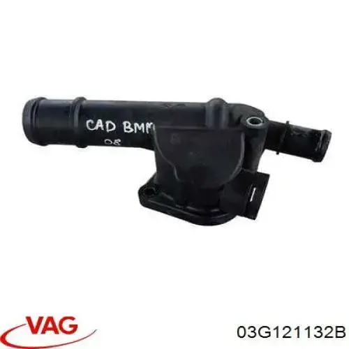 Flange do sistema de esfriamento (união em T) VAG 03G121132B preço, a partir de 10,78 USD