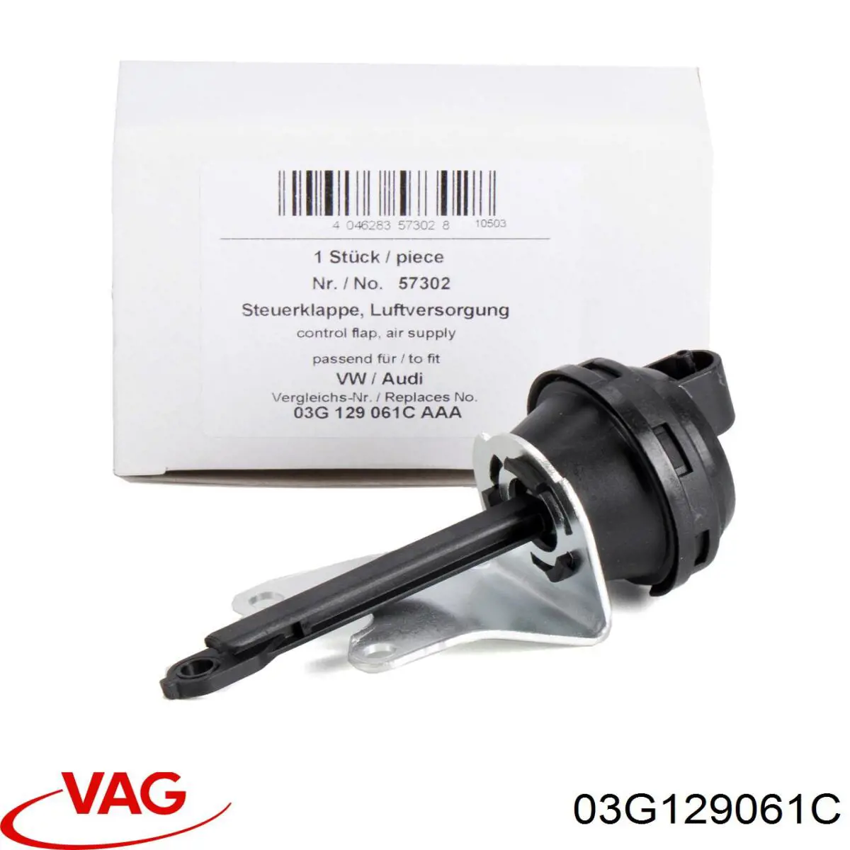 Compre 03G129061C VAG Válvula (atuador) de acionamento das comportas de tubo coletor de admissão