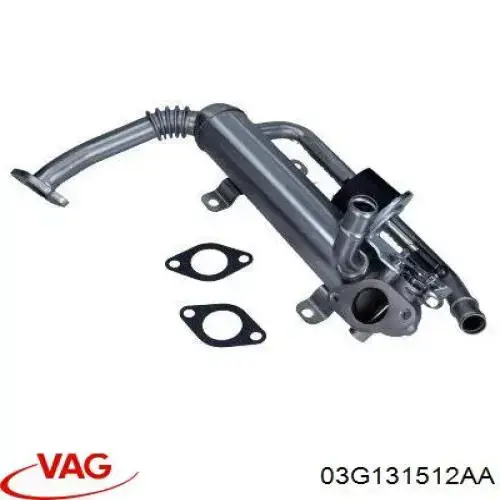 Radiador do sistema EGR de recirculação dos gases de escape VAG 03G131512AA preço, a partir de 110,67 USD