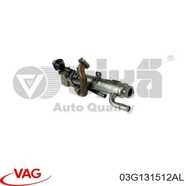 Compre 03G131512AL VAG Radiador do sistema EGR de recirculação dos gases de escape