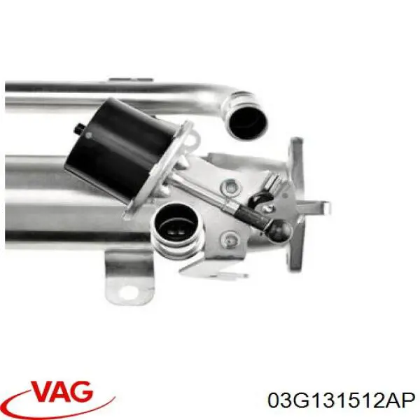 Compre 03G131512AP VAG Radiador do sistema EGR de recirculação dos gases de escape