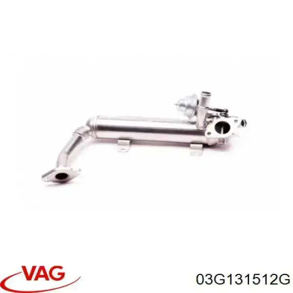 03G131512G VAG Radiador do sistema EGR de recirculação dos gases de escape