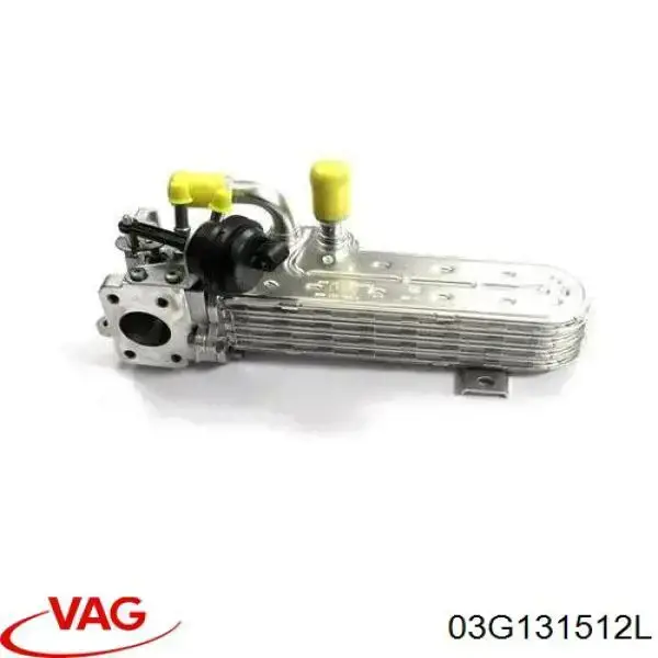 03G131512L VAG Radiador do sistema EGR de recirculação dos gases de escape