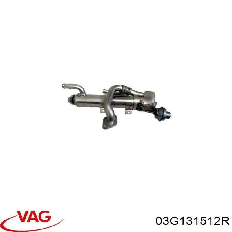 03G131512R VAG Radiador do sistema EGR de recirculação dos gases de escape