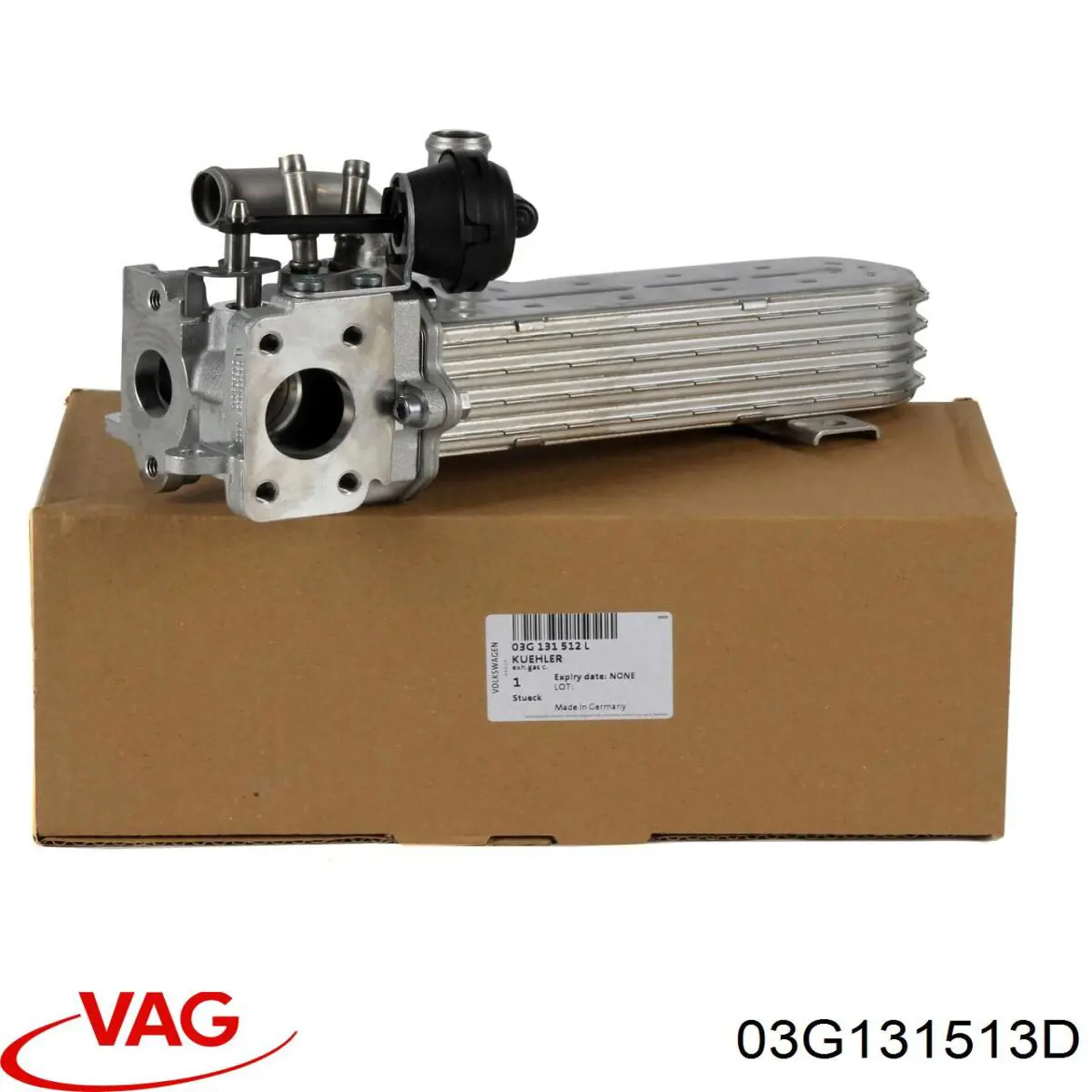 Compre 03G131513D VAG Radiador do sistema EGR de recirculação dos gases de escape