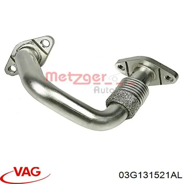 03G131521AL VAG Mangueira (cano derivado) de radiador EGR, linha de combustível de retorno