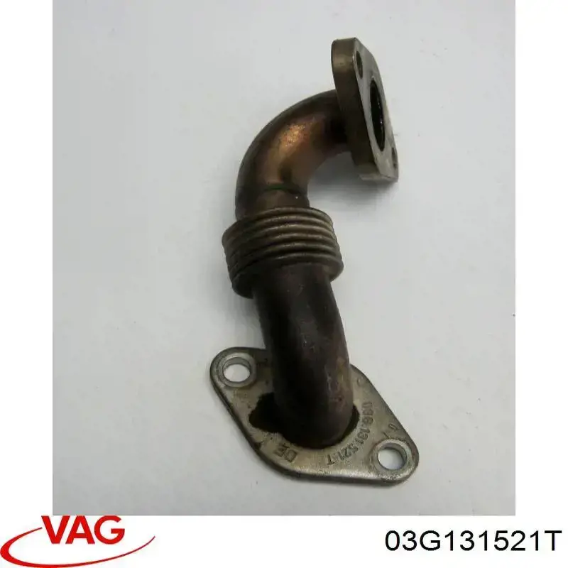 03G131521T VAG Mangueira (cano derivado) de radiador EGR, linha de combustível de retorno
