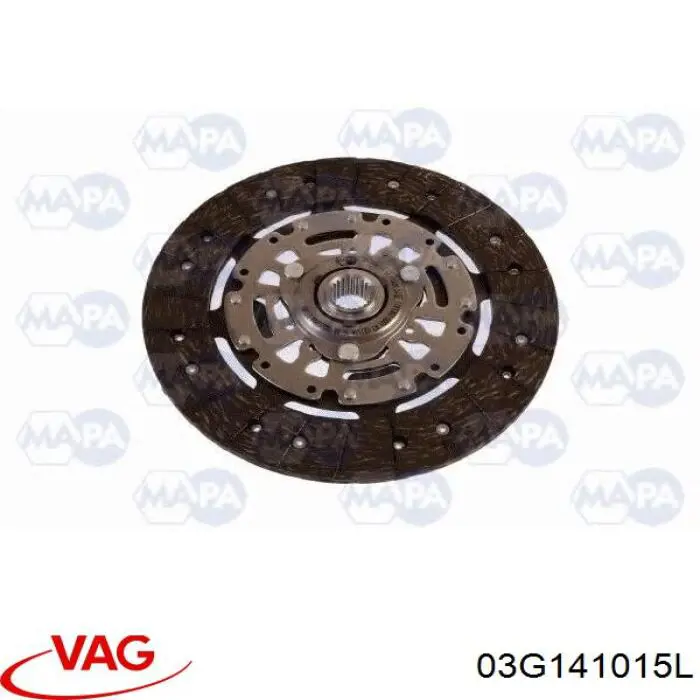 03G141015L VAG Kit de embraiagem (3 peças)