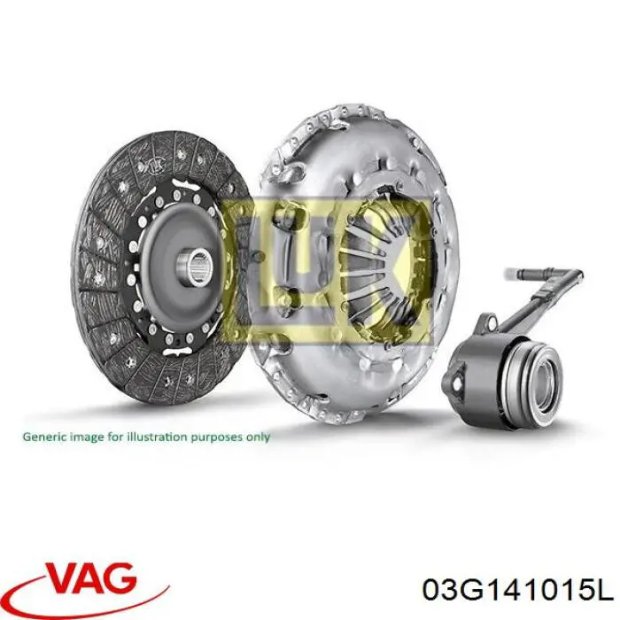 Kit de embraiagem (3 peças) VAG 03G141015L preço, a partir de 148,38 USD