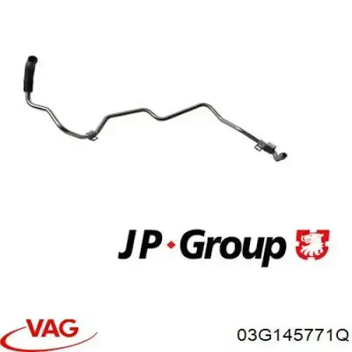 03G145771Q VAG Tubo (mangueira) de fornecimento de óleo de turbina